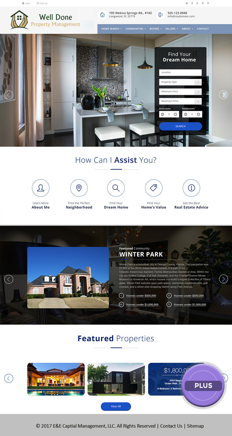 Diseño Wix por Roy para Well Done Property Management | Diseño #13873730