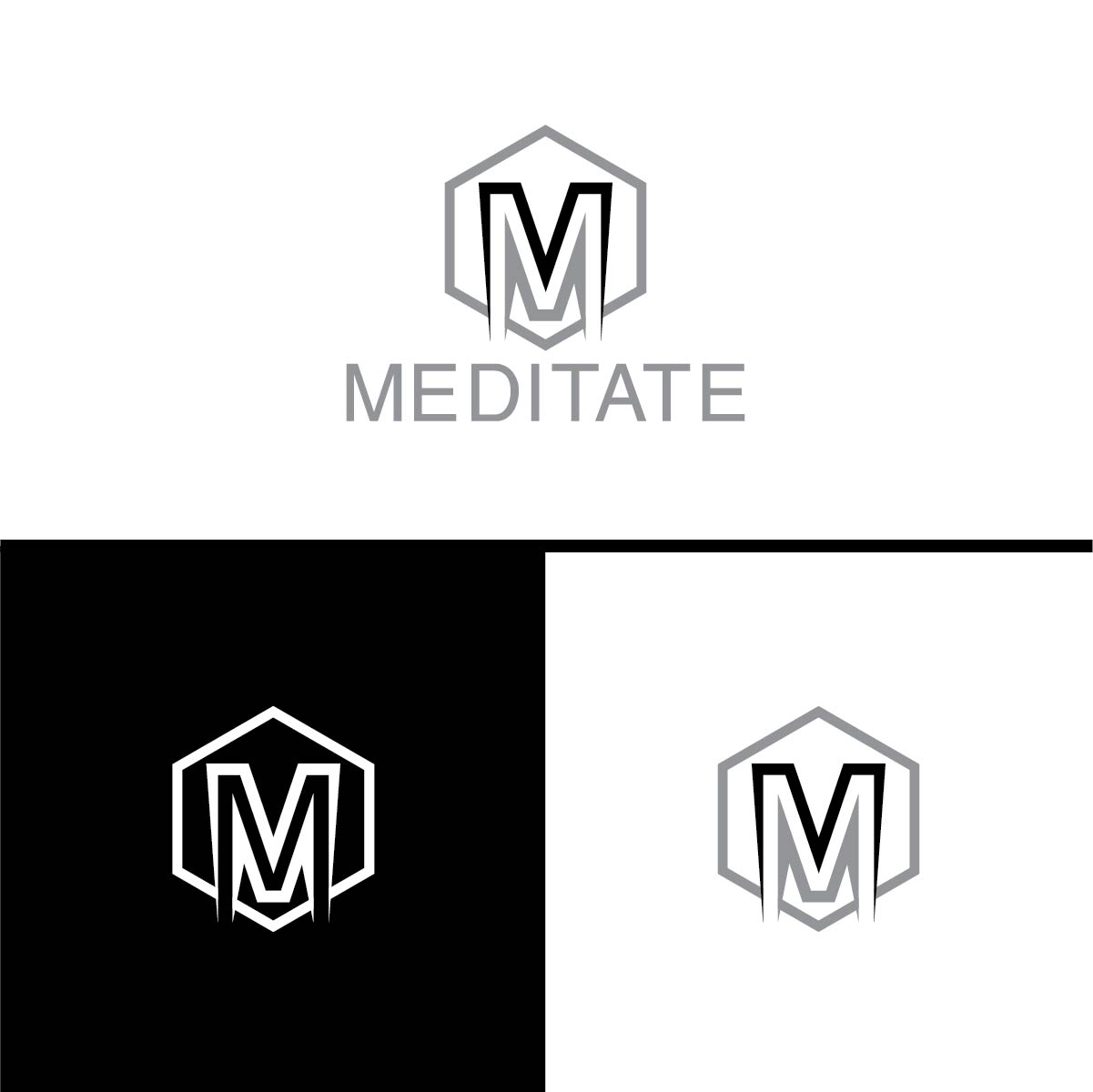 Logo Design by 3Guys for Meditate LLC | Design #13801449