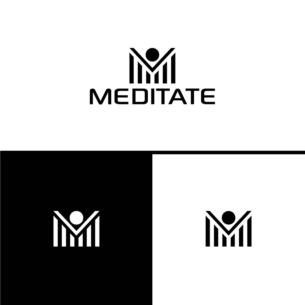 Logo Design by 3Guys for Meditate LLC | Design #13801450