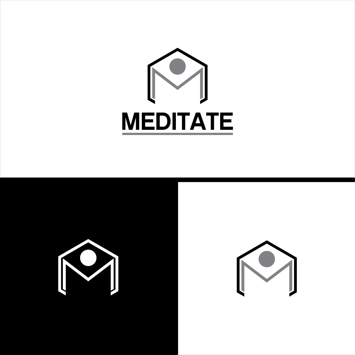 Logo Design by 3Guys for Meditate LLC | Design #13801470