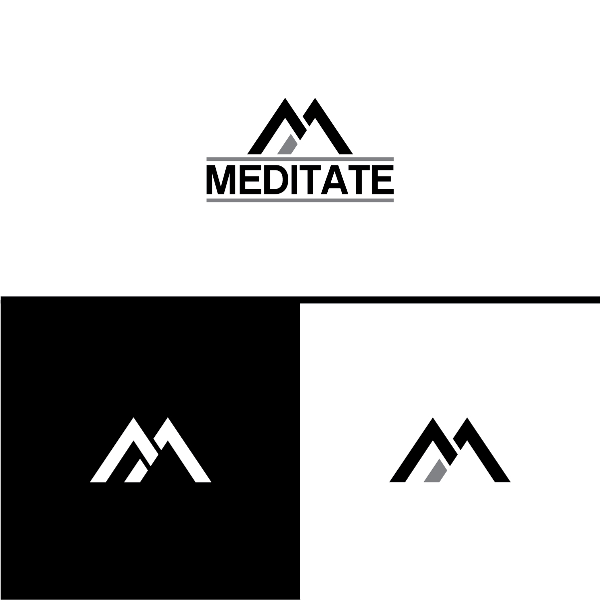 Logo Design by 3Guys for Meditate LLC | Design #13801473