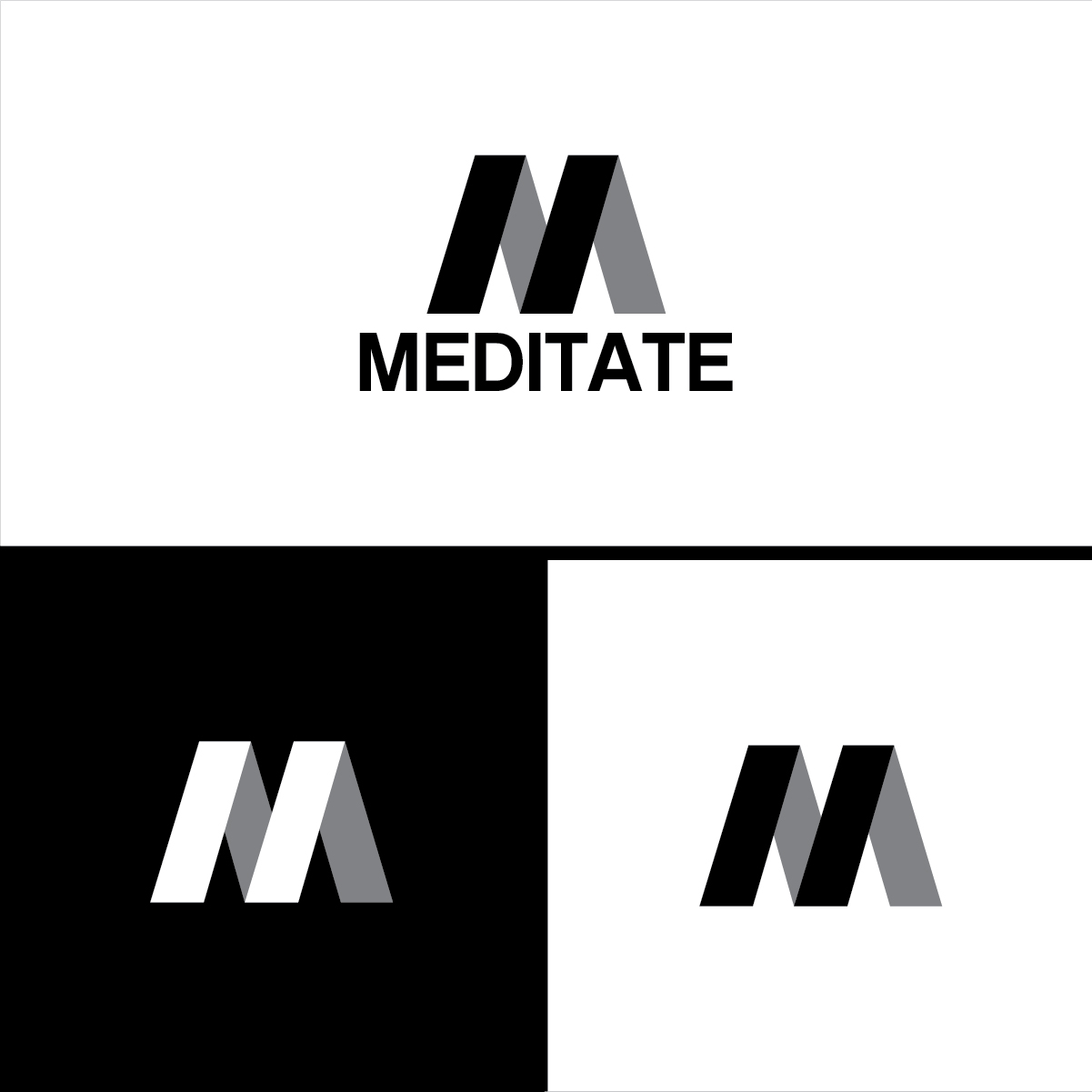 Logo Design by 3Guys for Meditate LLC | Design #13801474