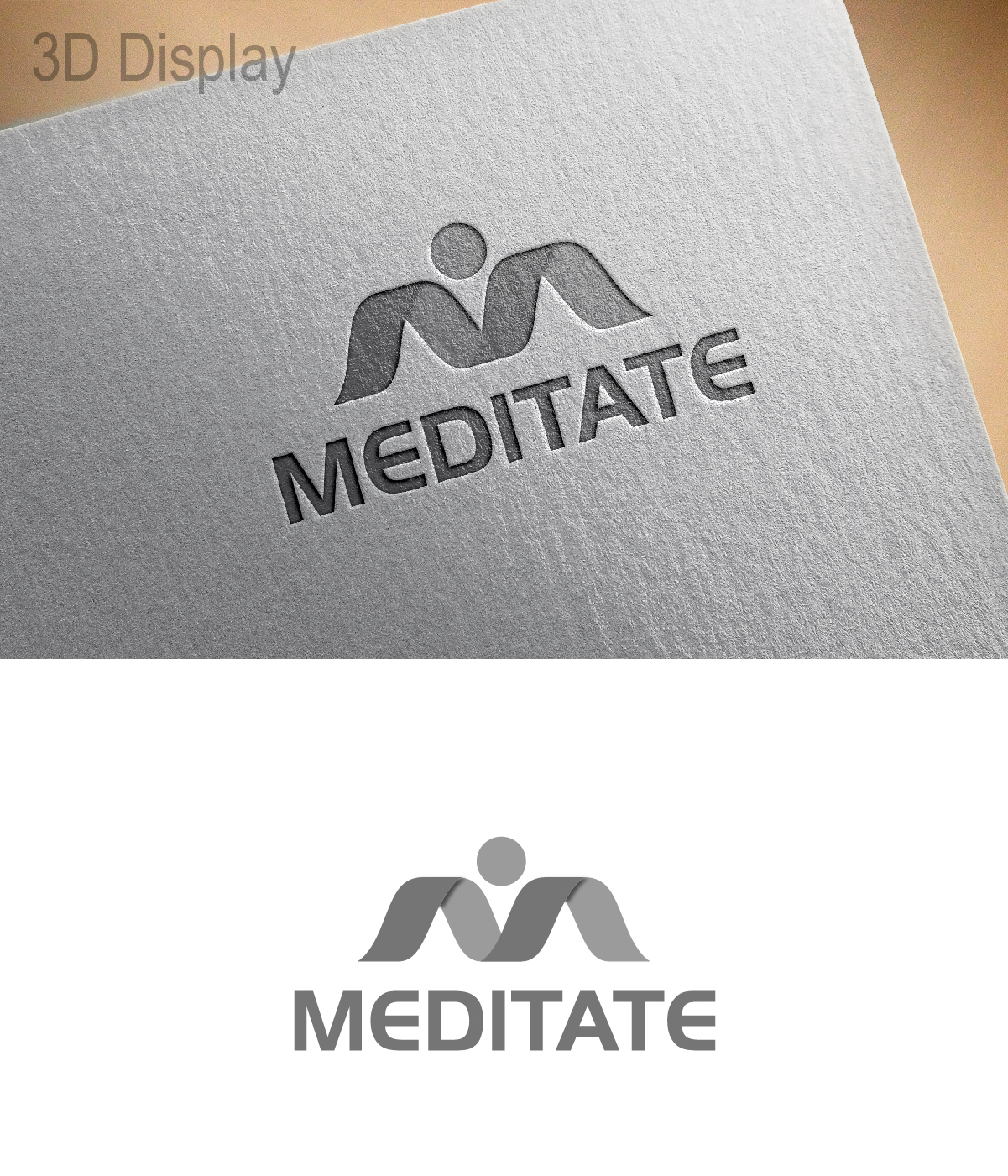 Logo Design by 3Guys for Meditate LLC | Design #13801485