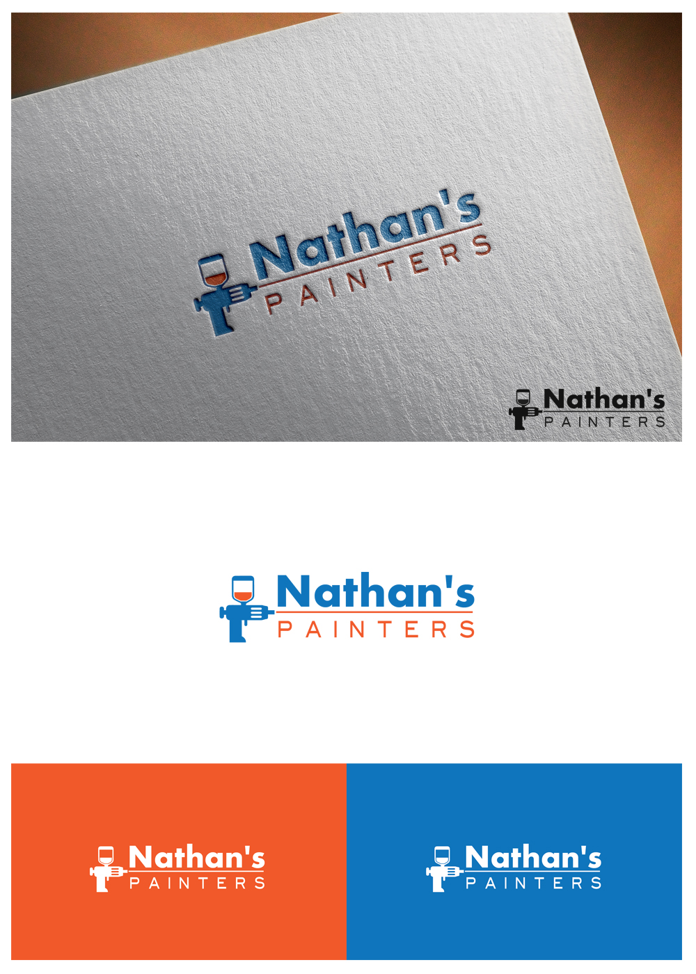 Logo Design by goranvisnjic82 for Nathan's Painters | Design #13786772