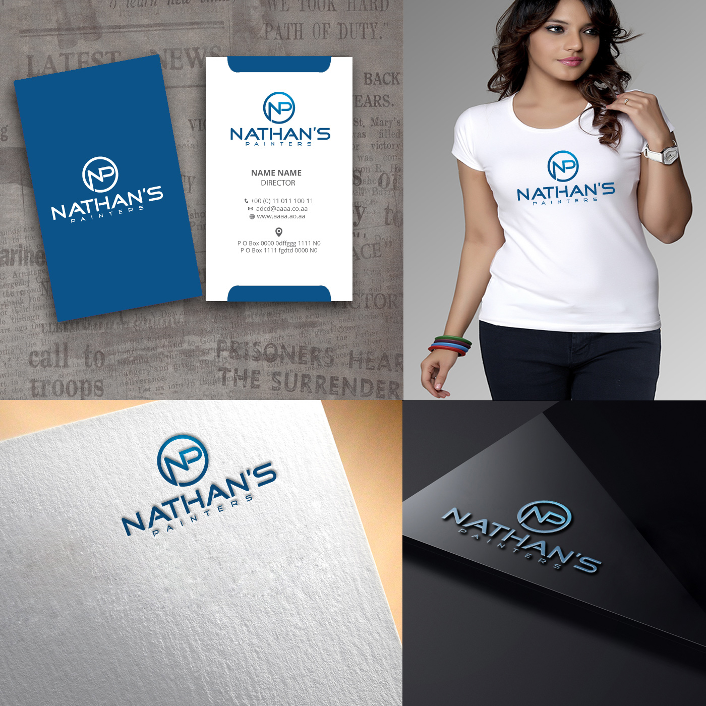 Logo Design by zebronicgraphic for Nathan's Painters | Design #13798247