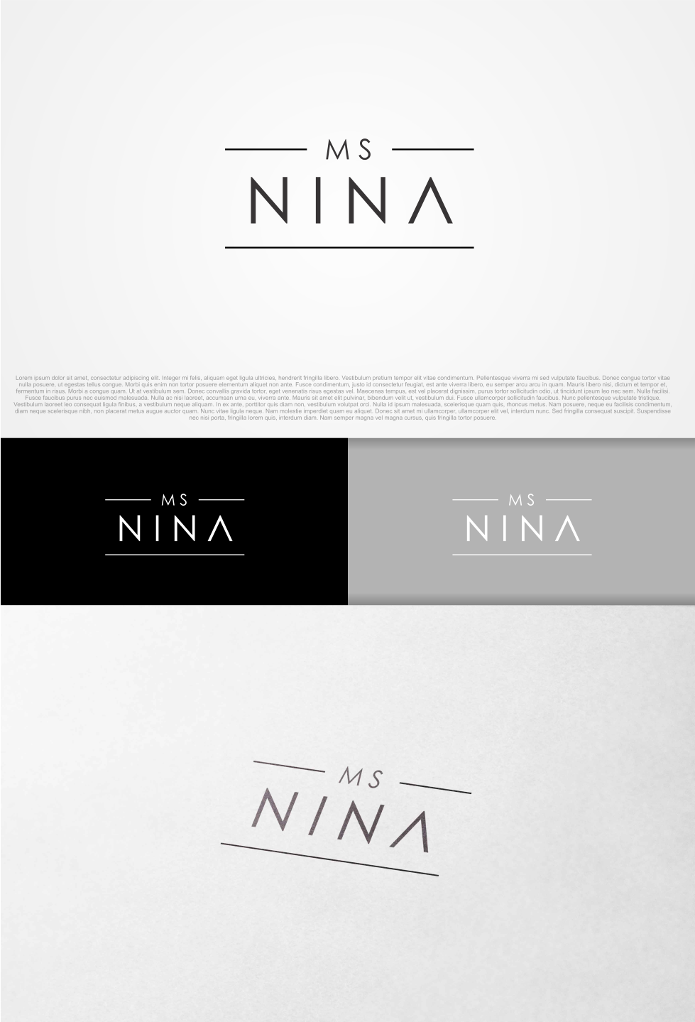 Logo Design by artswolf for Ms. Nina | Design #13824759