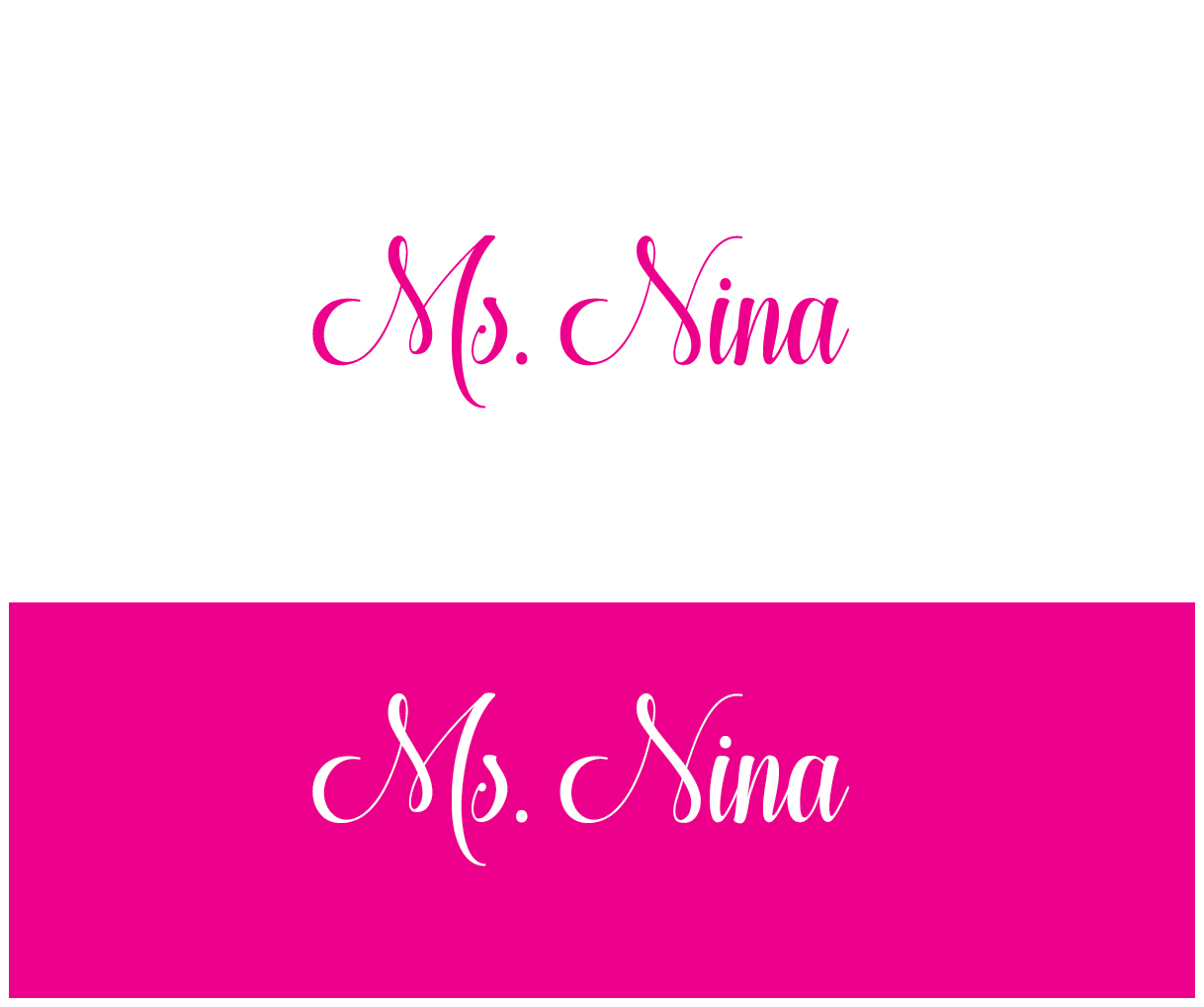 Logo Design by Vlatka for Ms. Nina | Design #13800006