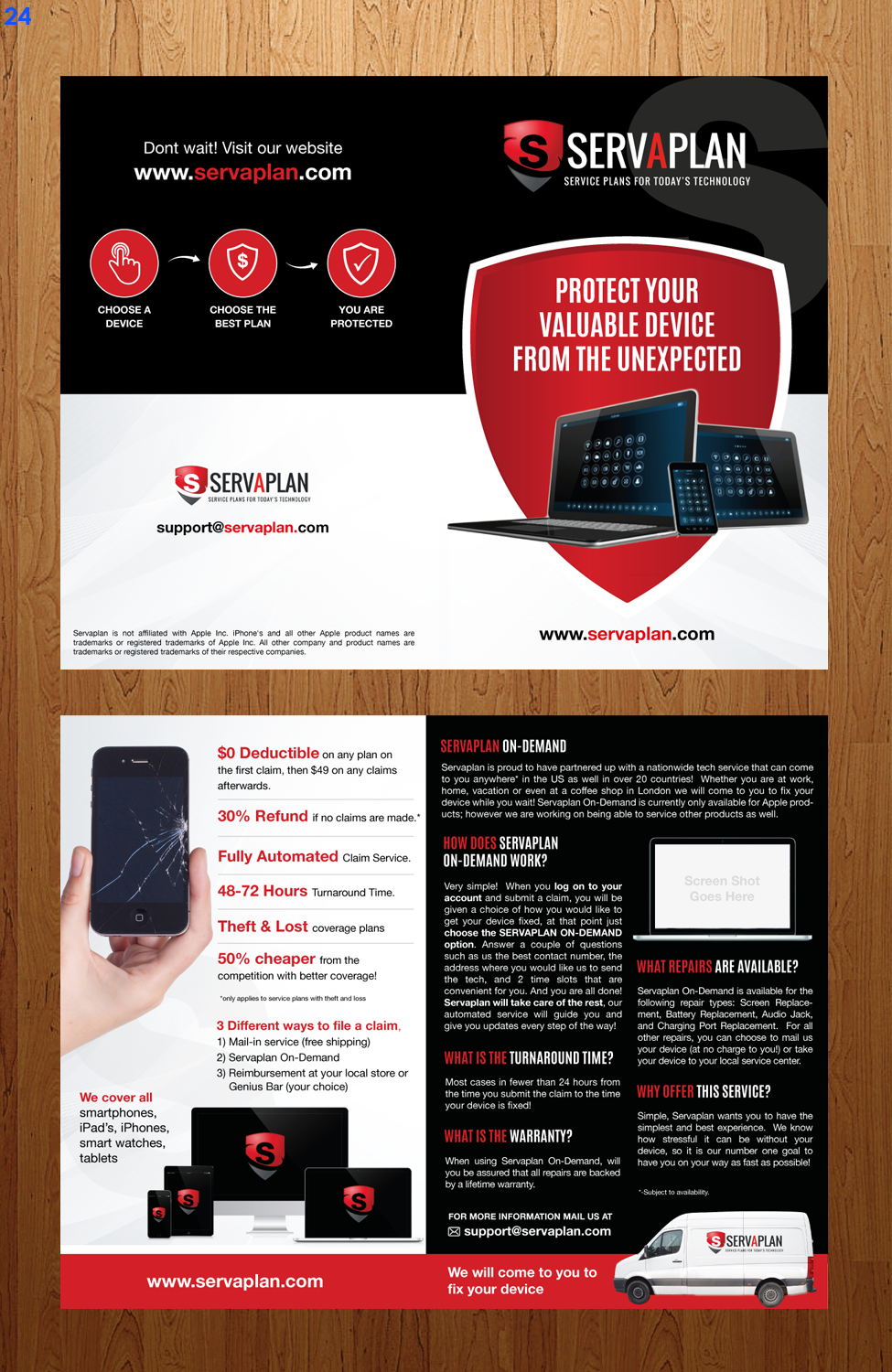 Brochure Design by uniquedesign10 for Servaplan, Inc. | Design #13789208