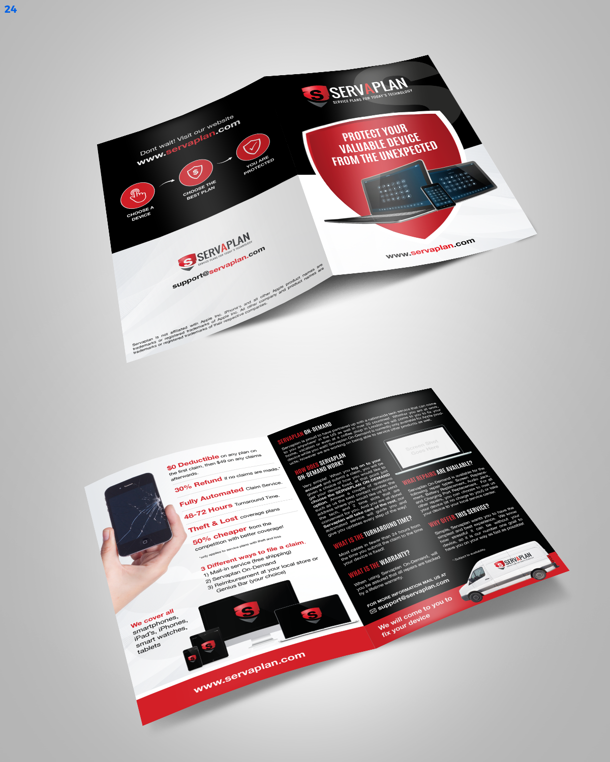 Brochure Design by uniquedesign10 for Servaplan, Inc. | Design #13789230
