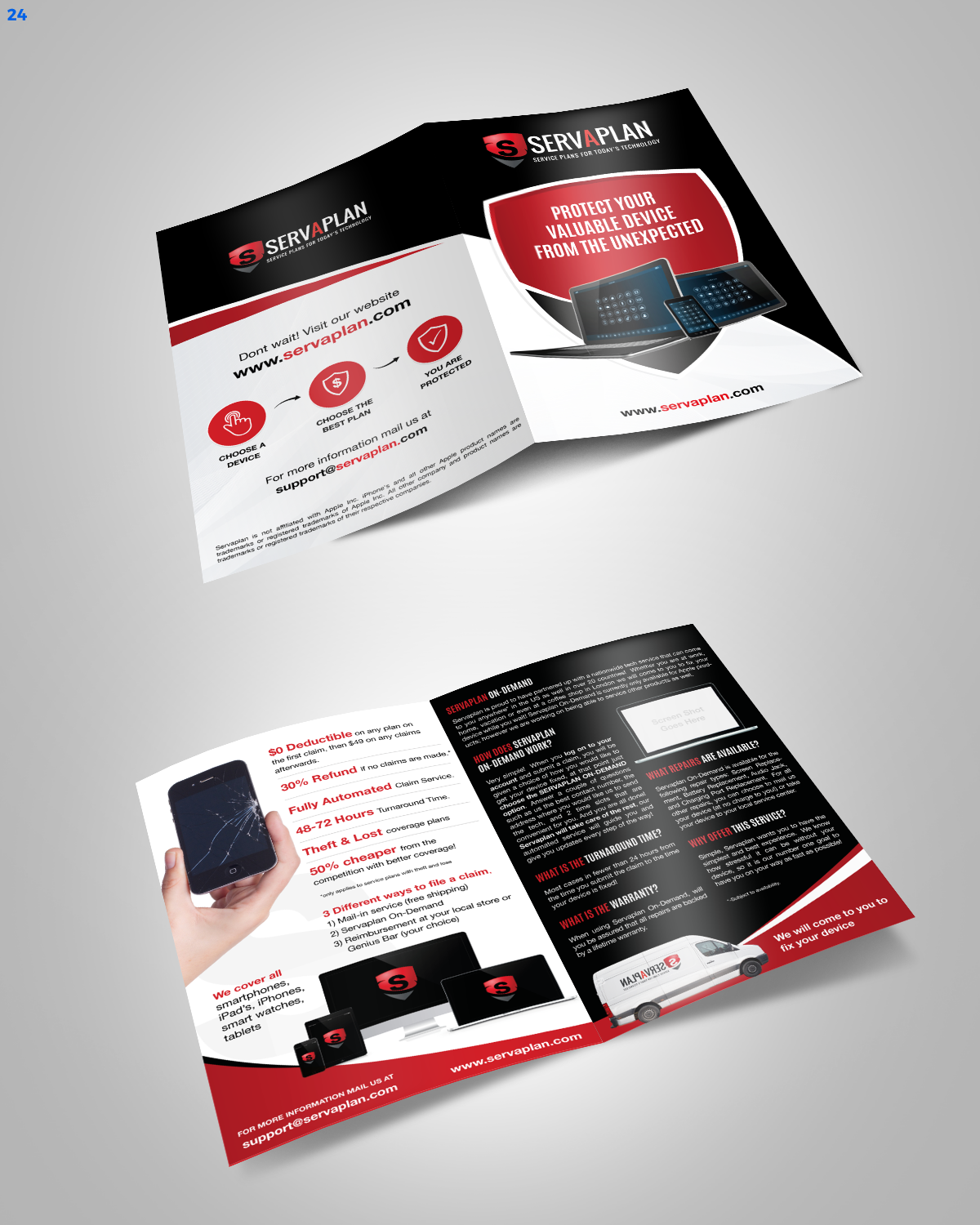 Brochure Design by uniquedesign10 for Servaplan, Inc. | Design #13789332