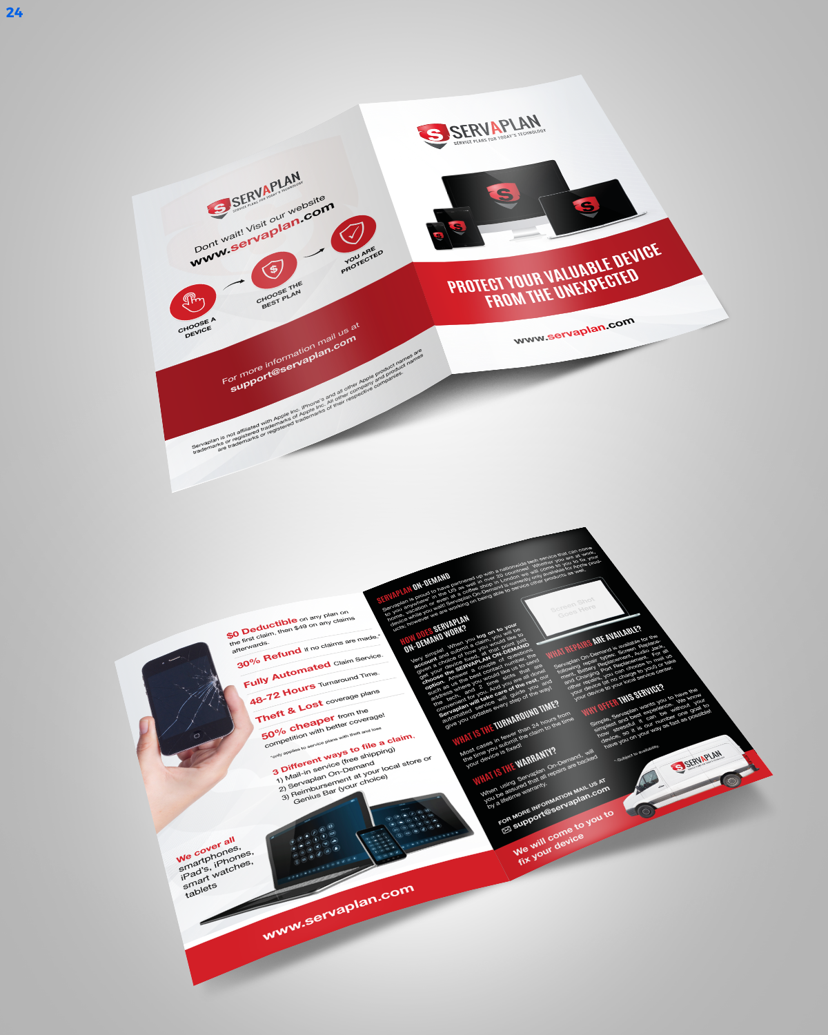 Broschüren-Design von uniquedesign10 für Servaplan, Inc. | Design #13789468