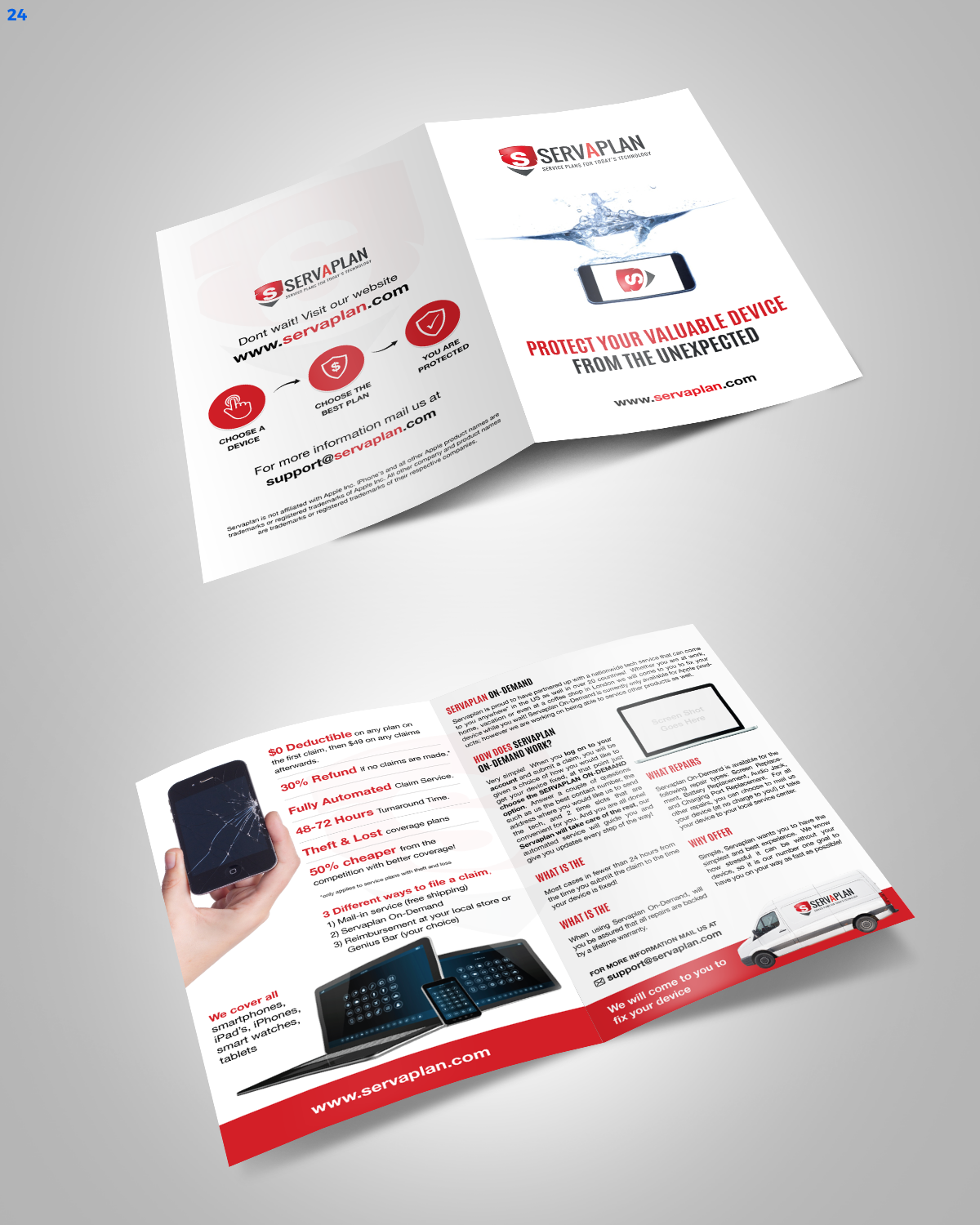 Brochure Design by uniquedesign10 for Servaplan, Inc. | Design #13789541