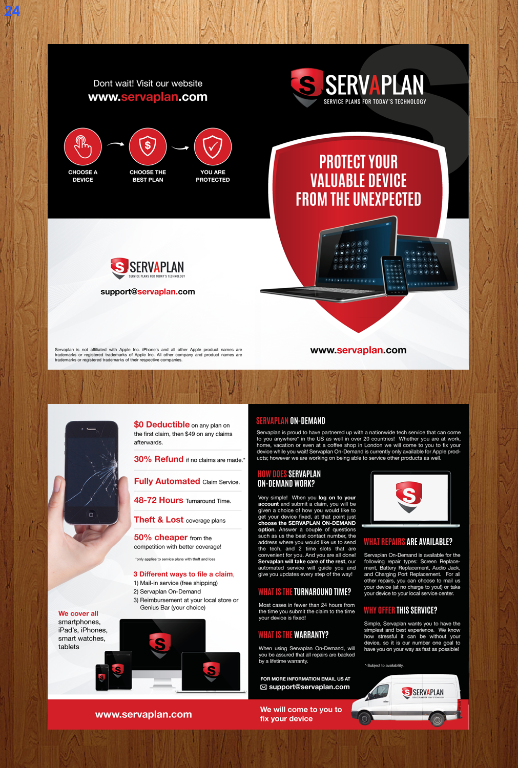 Brochure Design by uniquedesign10 for Servaplan, Inc. | Design #13799355