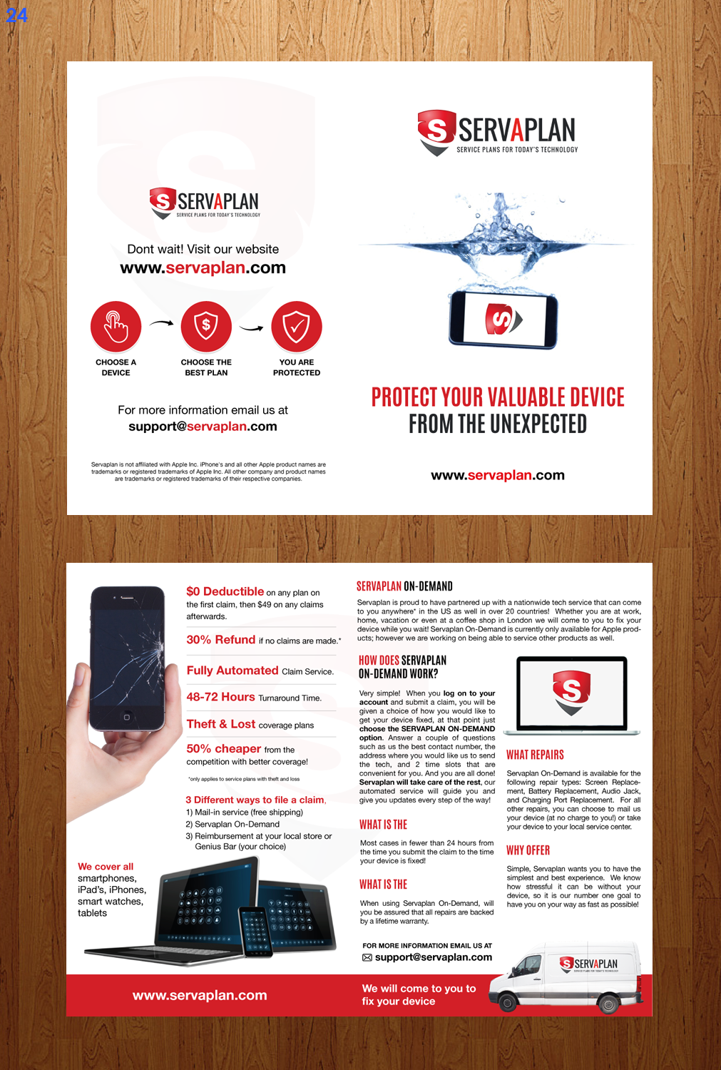 Broschüren-Design von uniquedesign10 für Servaplan, Inc. | Design #13799468