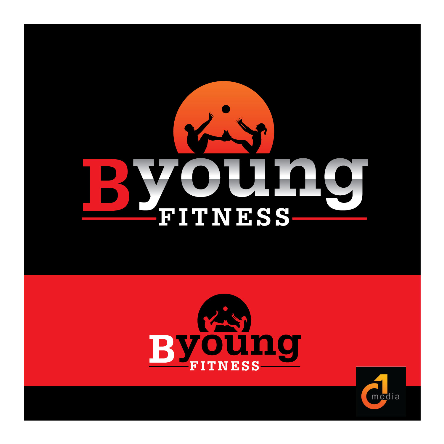 Logo Design by C1 Media for B Young Fitness | Design #13779628