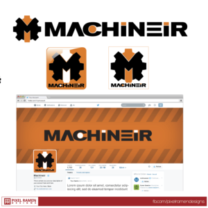 MACHINEIR | Logo Design by Noche designs