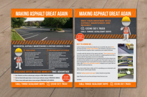 Flyer Design by alex989 for THOSE SEALCOAT GUYS | Design: #13828460