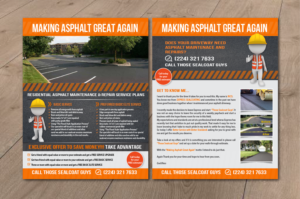 Flyer Design by alex989 for THOSE SEALCOAT GUYS | Design: #13869091