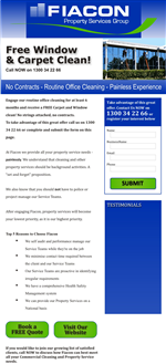 Landing Page Design by Clint Woods
