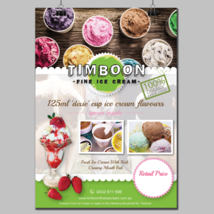 Diseño de Póster por Alexandar para Timboon Fine Ice cream | Diseño: #13808764