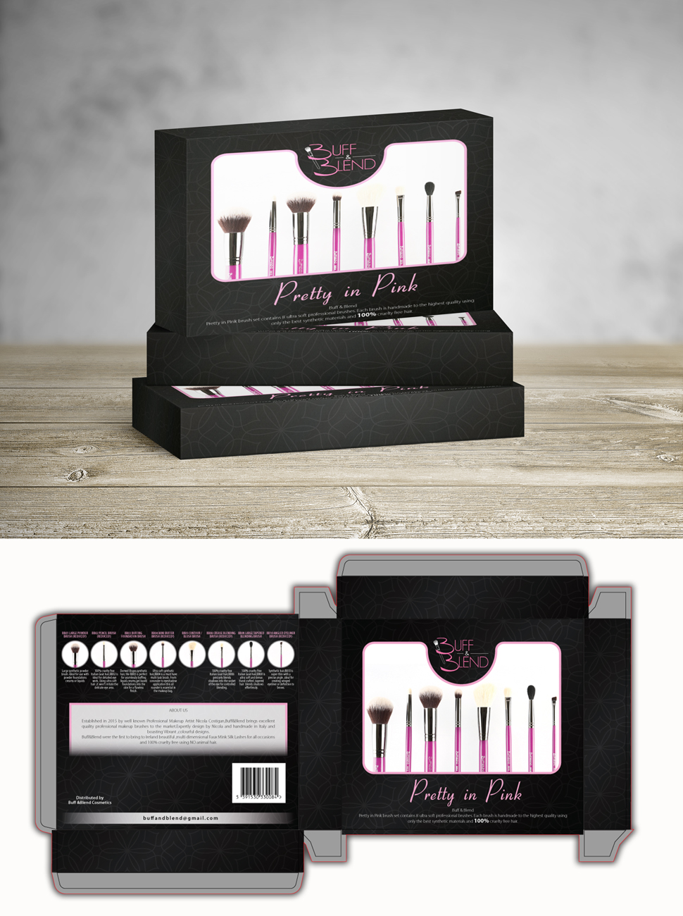 Verpackungs-Design von Impressive Sol für Buff and Blend | Design #13894295