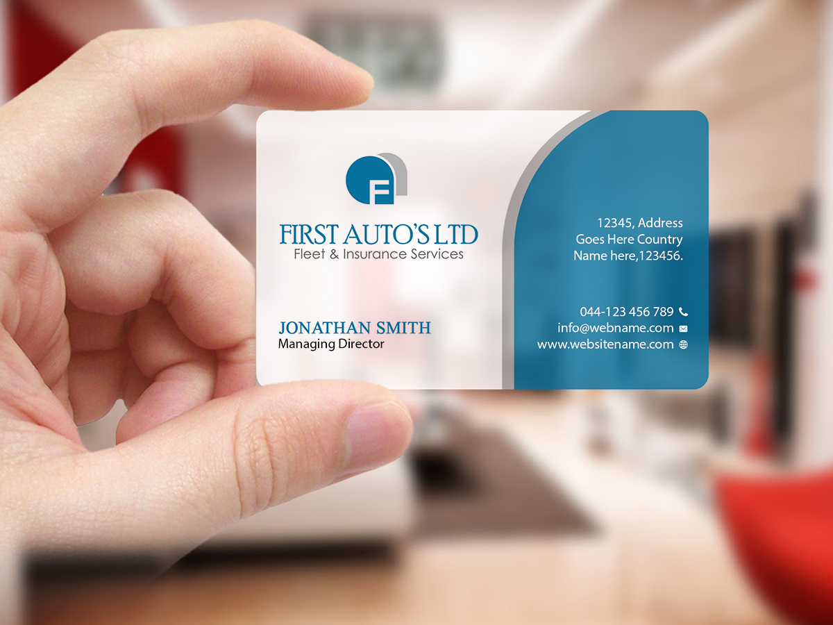 Business Card Design by Creations Box 2015 for First Autos Ltd | Design #13823030