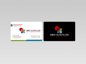 Business Card Design by Creations Box 2015 for First Autos Ltd | Design: #13823039