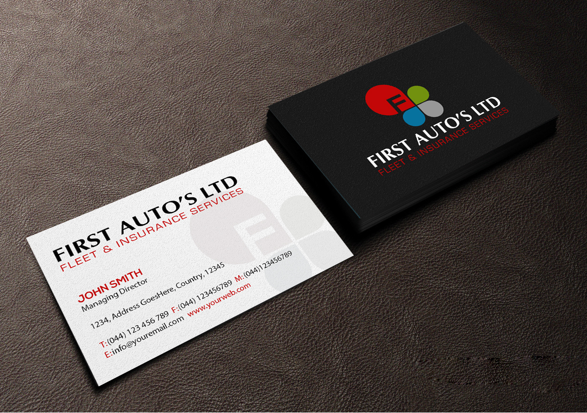 Business Card Design by Creations Box 2015 for First Autos Ltd | Design #13823048