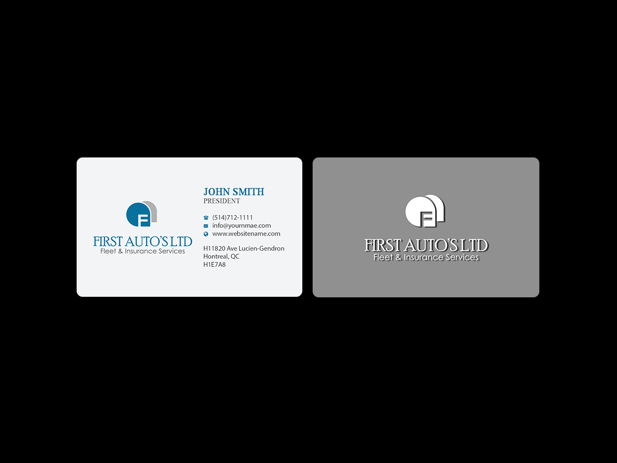 Business Card Design by Creations Box 2015 for First Autos Ltd | Design #13823049