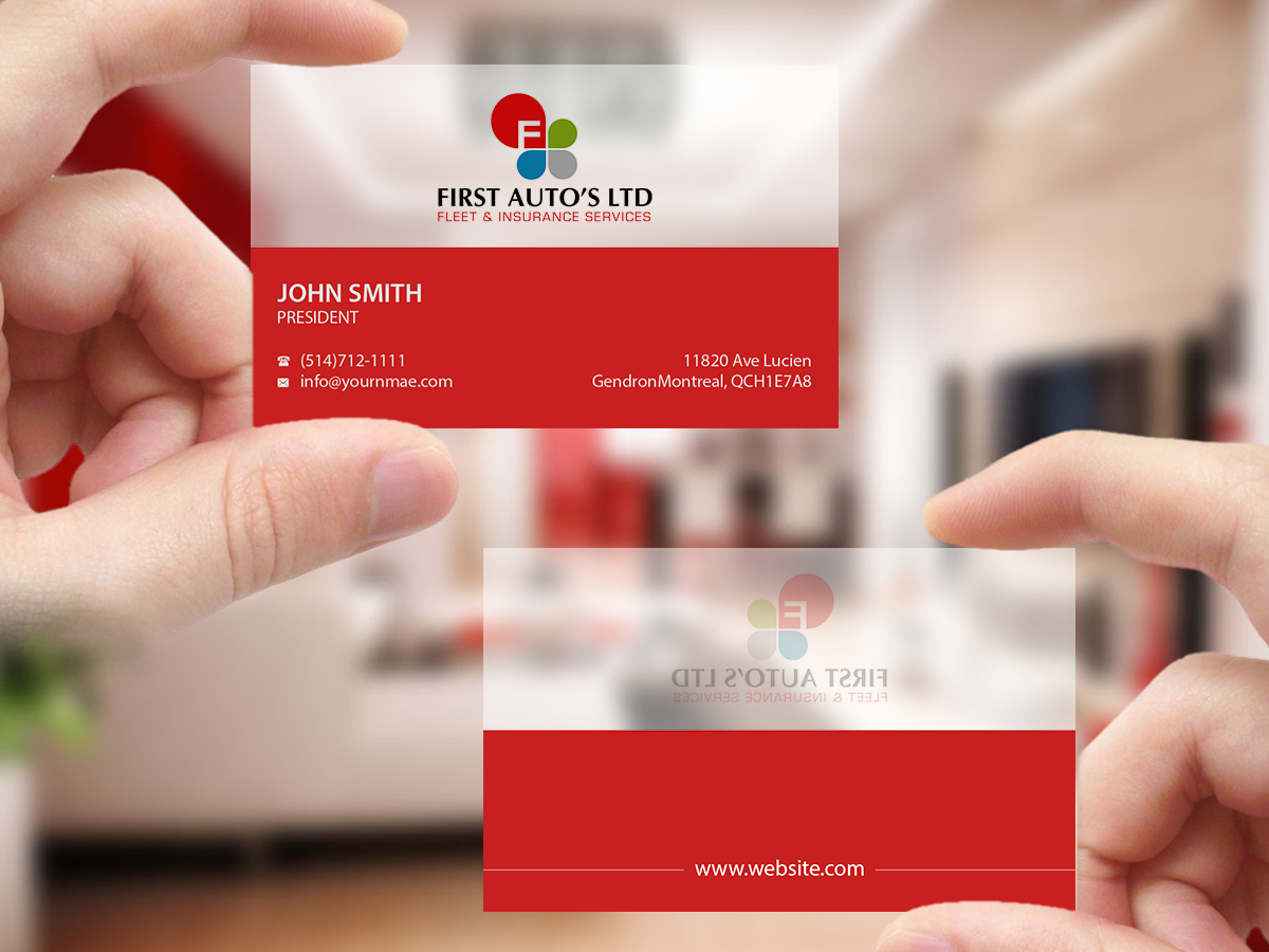 Business Card Design by Creations Box 2015 for First Autos Ltd | Design #13823050