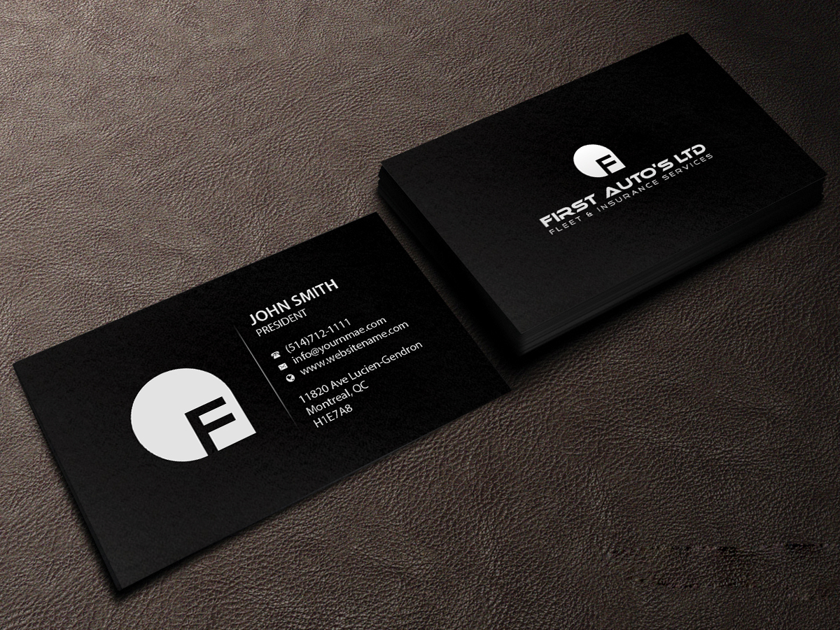 Diseño de Tarjeta de Presentación por Creations Box 2015 para First Autos Ltd | Diseño #13823051