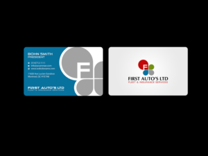 Business Card Design by Creations Box 2015 for First Autos Ltd | Design: #13823052