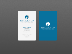 Business Card Design by Creations Box 2015 for First Autos Ltd | Design: #13823056