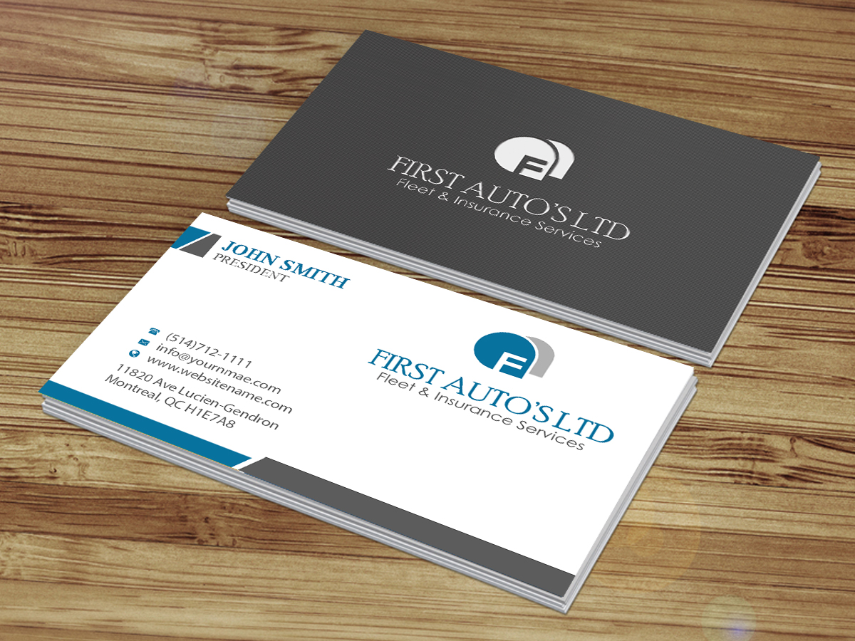 Business Card Design by Creations Box 2015 for First Autos Ltd | Design #13823059