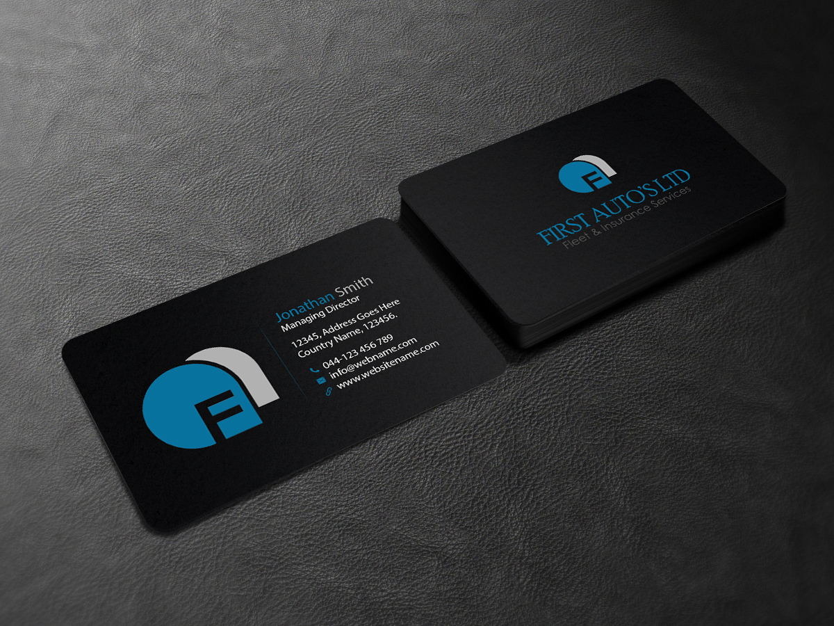 Business Card Design by Creations Box 2015 for First Autos Ltd | Design #13823106