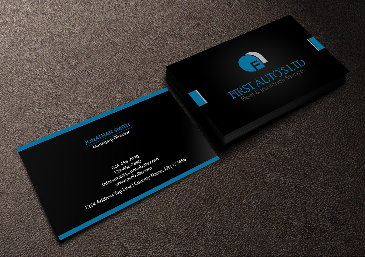 Business Card Design by Creations Box 2015 for First Autos Ltd | Design #13823107