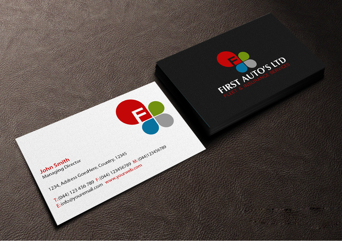 Business Card Design by Creations Box 2015 for First Autos Ltd | Design #13823113