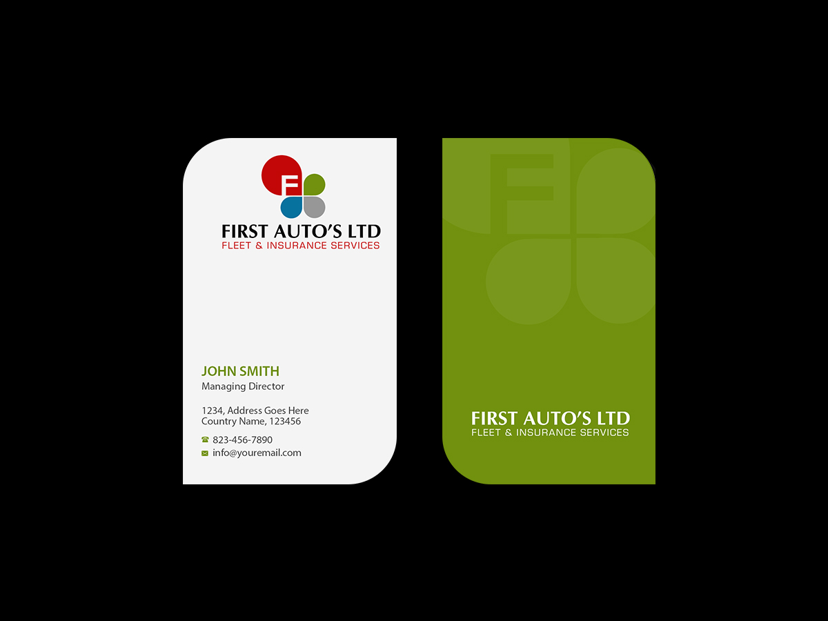 Business Card Design by Creations Box 2015 for First Autos Ltd | Design #13823131