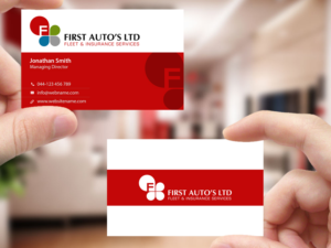 Business Card Design by Creations Box 2015 for First Autos Ltd | Design: #13823133