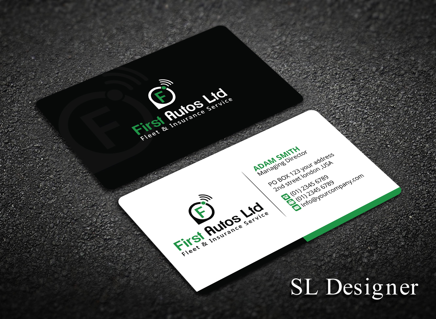 Business Card Design by SL Designer for First Autos Ltd | Design #13802071