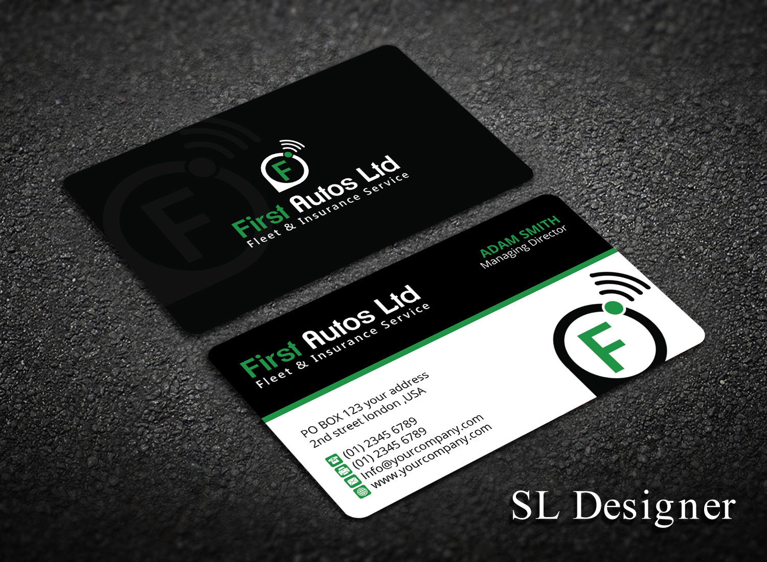 Business Card Design by SL Designer for First Autos Ltd | Design #13802080