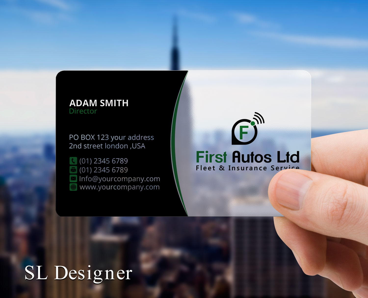 Business Card Design by SL Designer for First Autos Ltd | Design #13802086