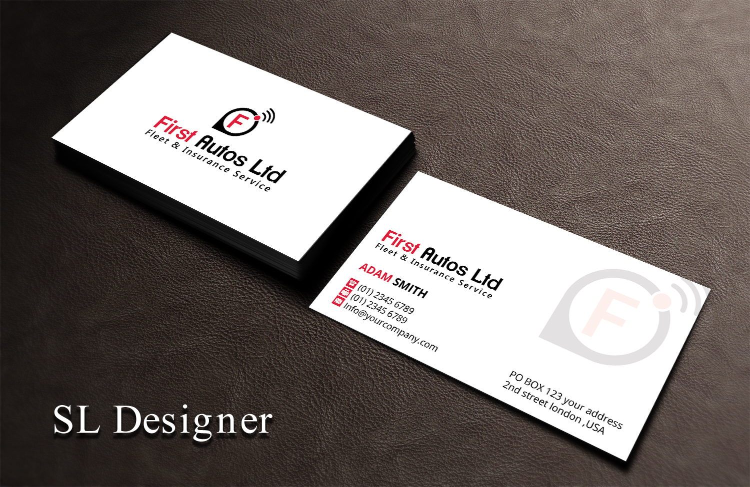 Business Card Design by SL Designer for First Autos Ltd | Design #13802090