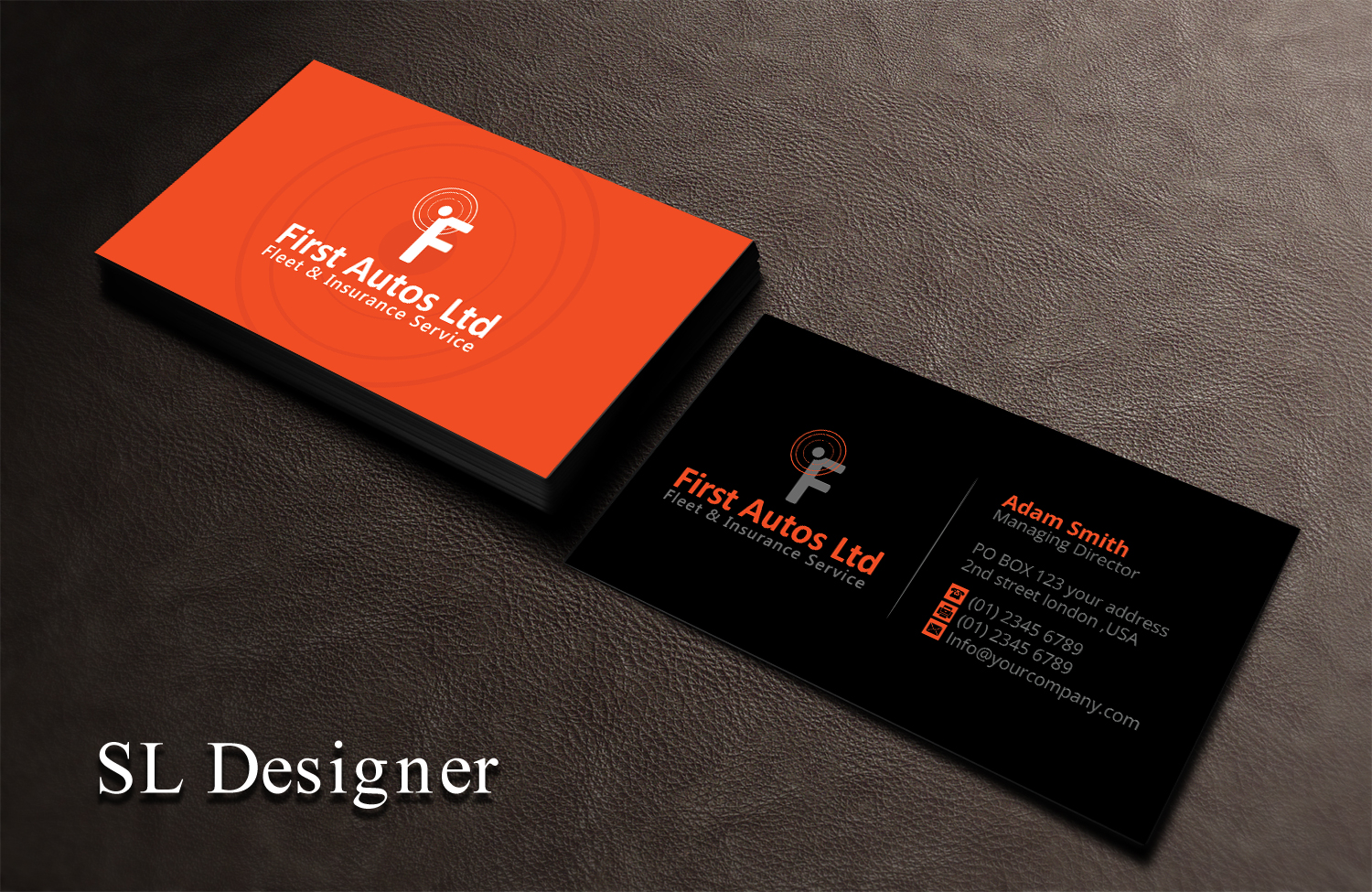 Diseño de Tarjeta de Presentación por SL Designer para First Autos Ltd | Diseño #13839090