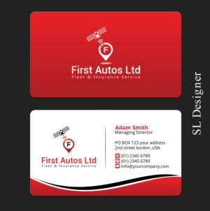 Business Card Design by SL Designer for First Autos Ltd | Design: #13842508