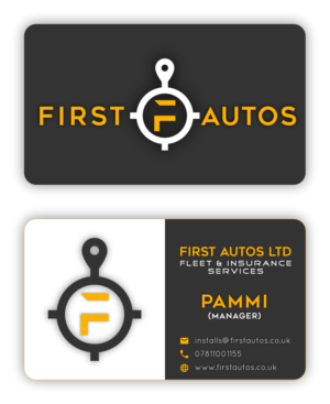 Business Card Design by Pammi Sarty for First Autos Ltd | Design: #13831500