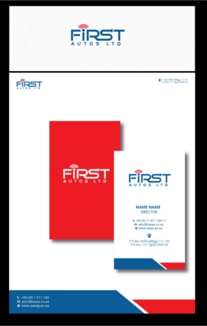 Business Card Design by zebronicgraphic for First Autos Ltd | Design: #13840077