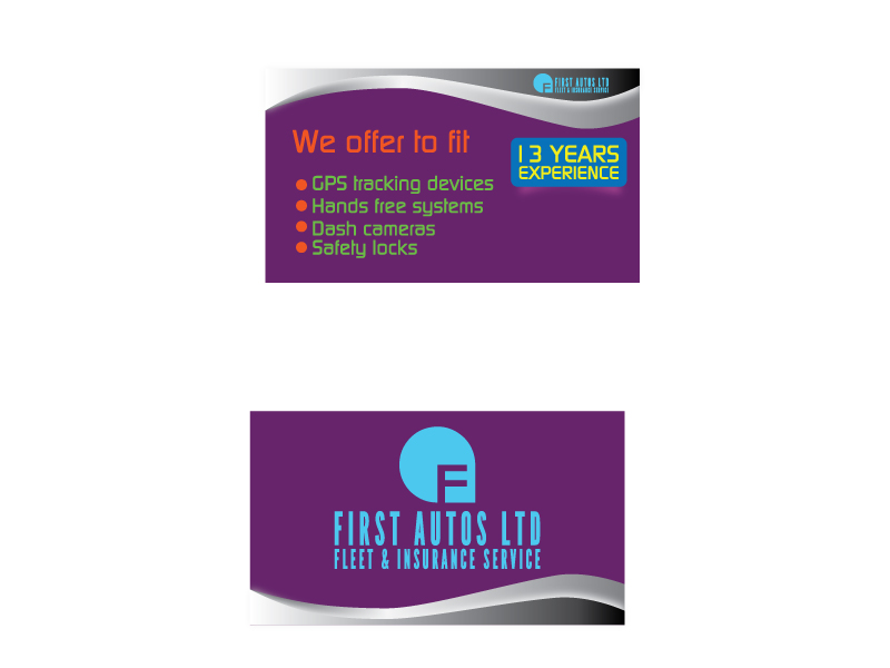 Business Card Design by jisuvo8 for First Autos Ltd | Design #13817161