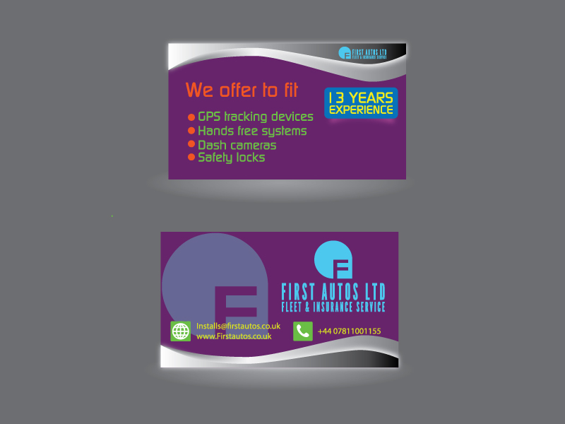 Business Card Design by jisuvo8 for First Autos Ltd | Design #13834126