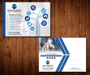 Postcard Design by Designers Hub for Managed IT Force, LLC | Design #13836855
